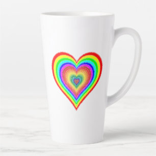 Valentijnsdag Rainbow Love Symbool-25543 Latte Mok