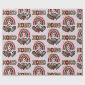 Valentijnsdag Rainbow XOXO Cadeaupapier (Vlak)
