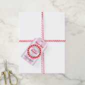 Valentijnsdag Real Estate Pink Reference Cadeaulabel (Met Touw)
