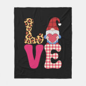 Valentijnsdag Red Buffalo Plays Leopar Fleece Deken (Voorkant)