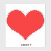 Valentijnsdag Red Heart Cute Colorful 2022 Sticker (Vel)