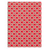 Valentijnsdag Red Heart en Roos Tablecloth Tafelkleed (Voorkant)