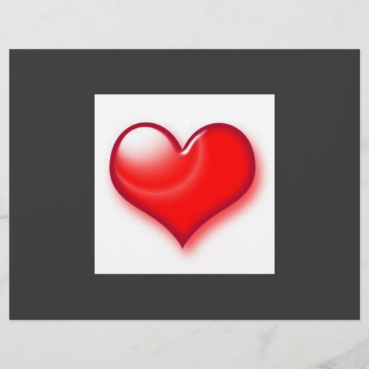 Valentijnsdag Red Heart Flyer (Voorkant)