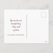 Valentijnsdag Red Hearts Glitter - Briefkaart (Achterkant)