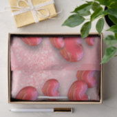 Valentijnsdag Red Hearts Glitter-weefselpapier Tissuepapier (Geschenk)