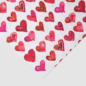 Valentijnsdag Red Hearts Tissuepapier (Detail)
