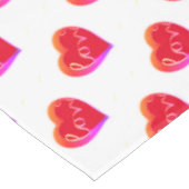 Valentijnsdag Red Love Heart Tafelkleed (Gekanteld)