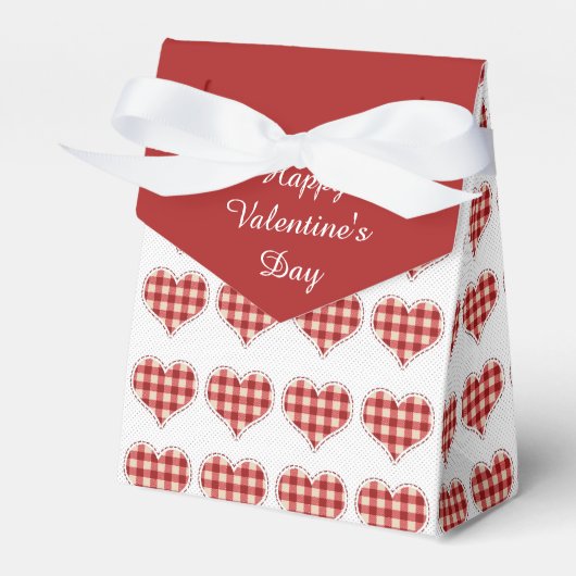 Valentijnsdag Red Pset Hearts Bedankdoosjes (Voorkant Zijde)