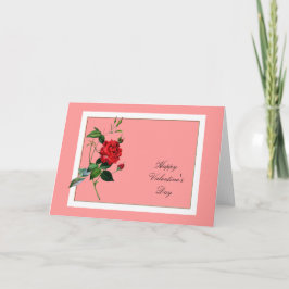 Valentijnsdag Red Rose, Pierre Joseph Redouté Feestdagen Kaart