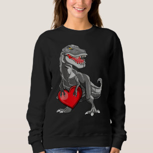 Valentijnsdag Rex Dinosaurus Ik Steel Harten Trui