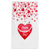 Valentijnsdag Rode Confetti Harten Cadeauzakjes Klein Cadeauzakje (Voorkant)