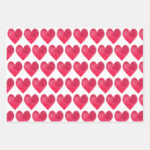Valentijnsdag Rode Liefde en Harten Stijlvol Inpakpapier Vel (Voorkant 3)