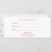 Valentijnsdag Romantic Glass Heart Gift Kaart (Achterkant)