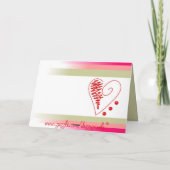 Valentijnsdag Romantic Greeting Feestdagen Kaart (Achterkant)