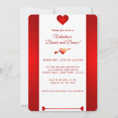 Valentijnsdag Romantic Red Heart Kaart (Voorkant)