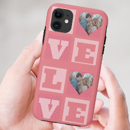 Valentijnsdag romantisch roze liefde hart foto iPhone 11 hoesje