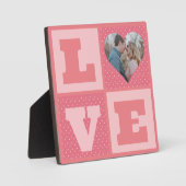 Valentijnsdag romantisch roze liefde hart foto fotoplaat (Voorkant)