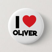 Valentijnsdag Ronde Button 5,7 Cm (Voorkant)