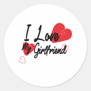 Valentijnsdag Ronde Sticker