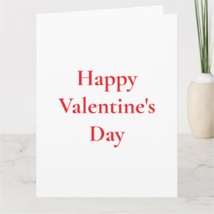 Valentijnsdag Rood Cute Kleurrijk Romantisch 2025 Kaart