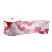 Valentijnsdag Rood & Roze Waterverf Harten Lint (Spoel)