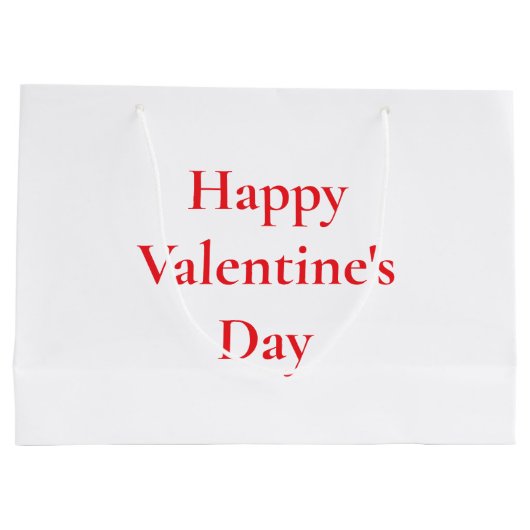 Valentijnsdag Rood Schattige Kleurrijk Romantisch Groot Cadeauzakje (Achterkant)