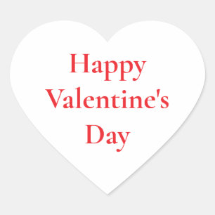 Valentijnsdag Rood Schattige Kleurrijk Romantisch  Hart Sticker