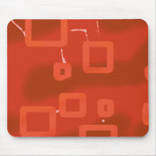 Valentijnsdag Rood Whimsical Geometrisch Abstract Muismat