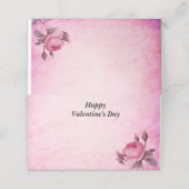 Valentijnsdag Roos (Buitenkant ongevouwen)