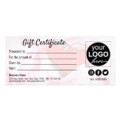 Valentijnsdag Roos glas glas  Petals Gift Kaart (Achterkant)