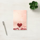 Valentijnsdag Roos Hart Boeket Post-it® notes (Kantoor)