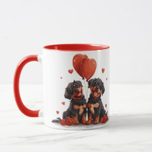 Valentijnsdag Rottweiler Dogs Mok