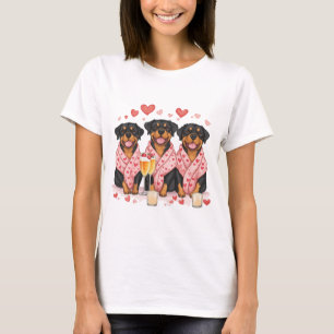 Valentijnsdag Rottweiler Dogs T-shirt