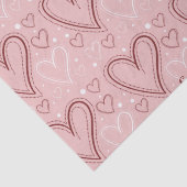 Valentijnsdag roze en rode harten tissuepapier (Detail)