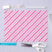 Valentijnsdag - Roze stripes Shimmer Tissuepapier (Craft)