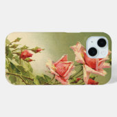 Valentijnsdag Roze Victoriaans Roos van de tuin Case-Mate iPhone Case (Achterkant (horizontaal))