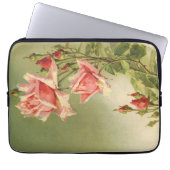 Valentijnsdag Roze Victoriaans Roos van de tuin Laptop Sleeve (Voorkant)