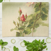  Valentijnsdag Roze Victoriaans Roos van de tuin Theedoek (Gevouwen)