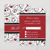 Valentijnsdag RSVP-bruiloft RSVP Kaartje (Voorkant / Achterkant)