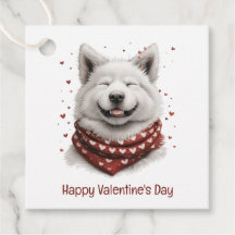 Valentijnsdag Samojeed hond