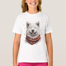 Valentijnsdag Samoyed hond