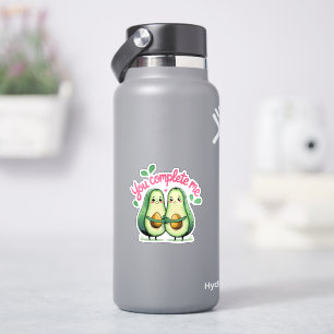 Valentijnsdag Schattigee avocado, je maakt me comp Sticker