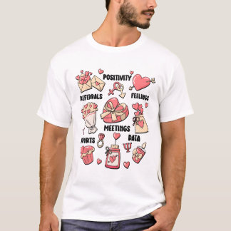 Valentijnsdag School Psycholoog School Psych T T-shirt