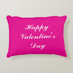 Valentijnsdag Script Romantisch Hot Pink Schattige Accent Kussen