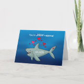 Valentijnsdag Shark Kaart (Voorkant)