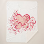 Valentijnsdag Sherpa Blanket Deken (Voorkant)