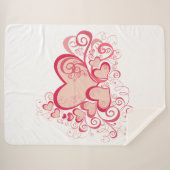Valentijnsdag Sherpa Blanket Deken (Voorkant (horizontaal))