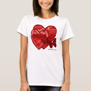 Valentijnsdag Shirt (2) - Harten & Liefde