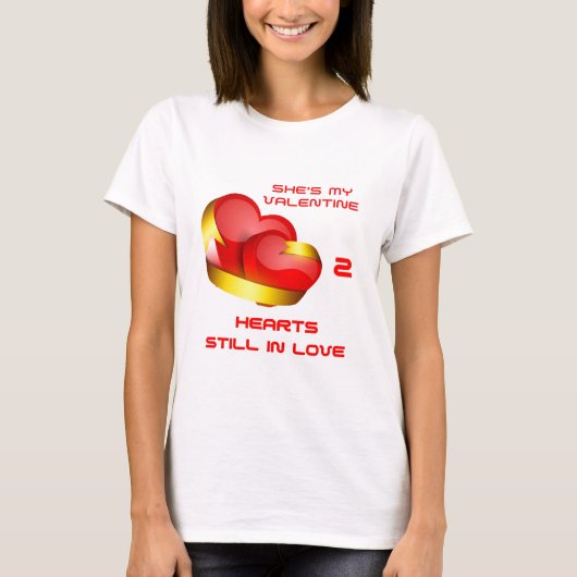 Valentijnsdag Shirt voor koppels. (Voorkant)
