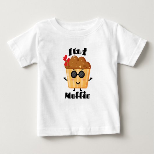 Valentijnsdag Shirten voor peuters | Stud Muffin (Voorkant)